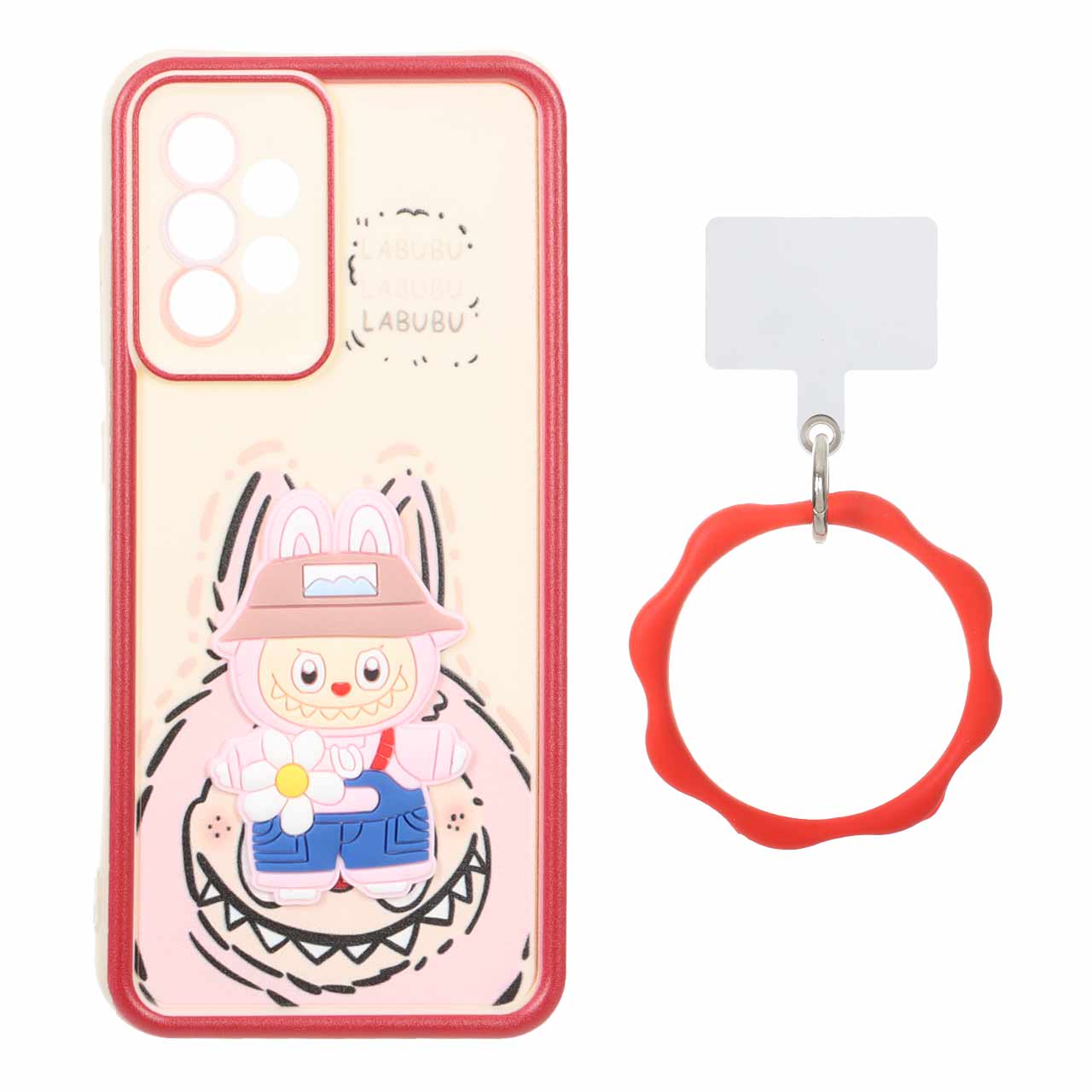 قاب Solid Case عروسک برجسته النگویی Samsung Galaxy A52 / A52s - طرح 590