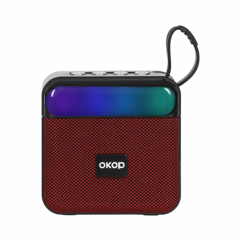اسپیکر بی سیم Okop مدل KP-598 - مشکی قرمز