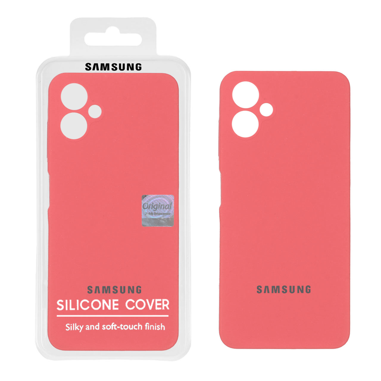 قاب سیلیکونی پاک کنی اورجینال Master Quality مدل Samsung Galaxy A06 - هلویی (پک دار)