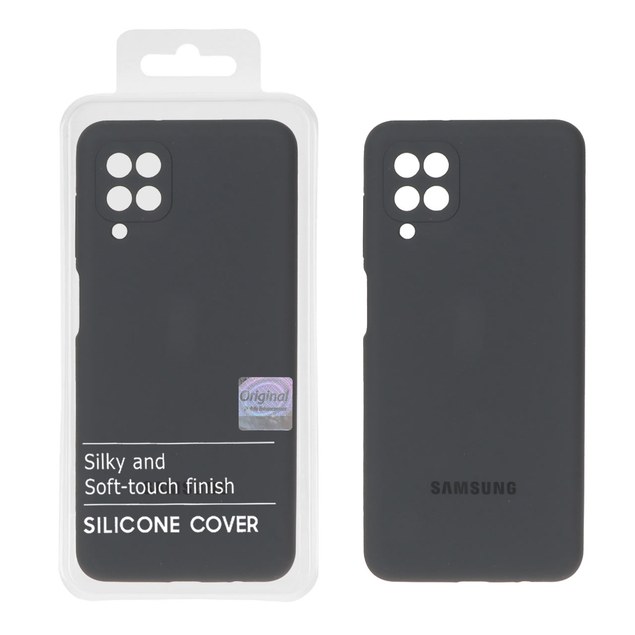 قاب سیلیکونی پاک کنی اورجینال Master Quality مدل Samsung Galaxy A12 / M12 / F12 - خاکستری (پک دار)