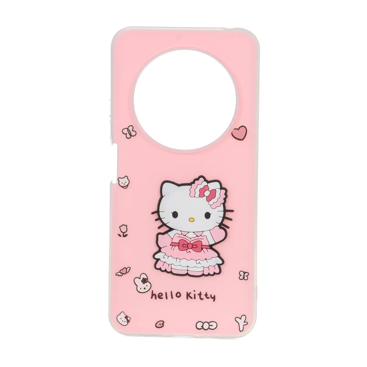 قاب دو لایه مات عروسک برجسته Xiaomi Redmi 14C / Redmi A4 / Poco C75 - صورتی