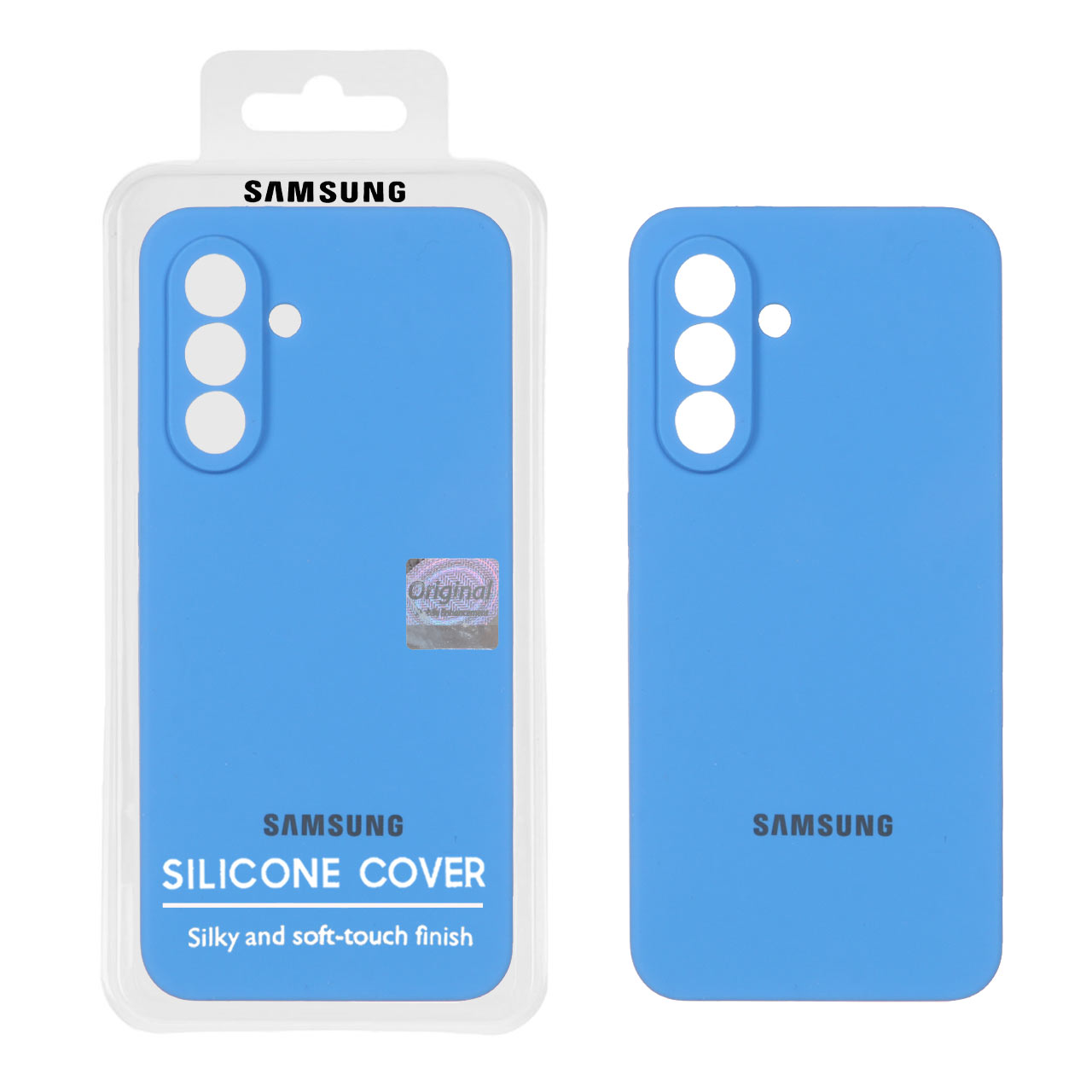 قاب سیلیکونی پاک کنی اورجینال Master Quality مدل Samsung Galaxy A56 / A36 - آبی (پک دار)