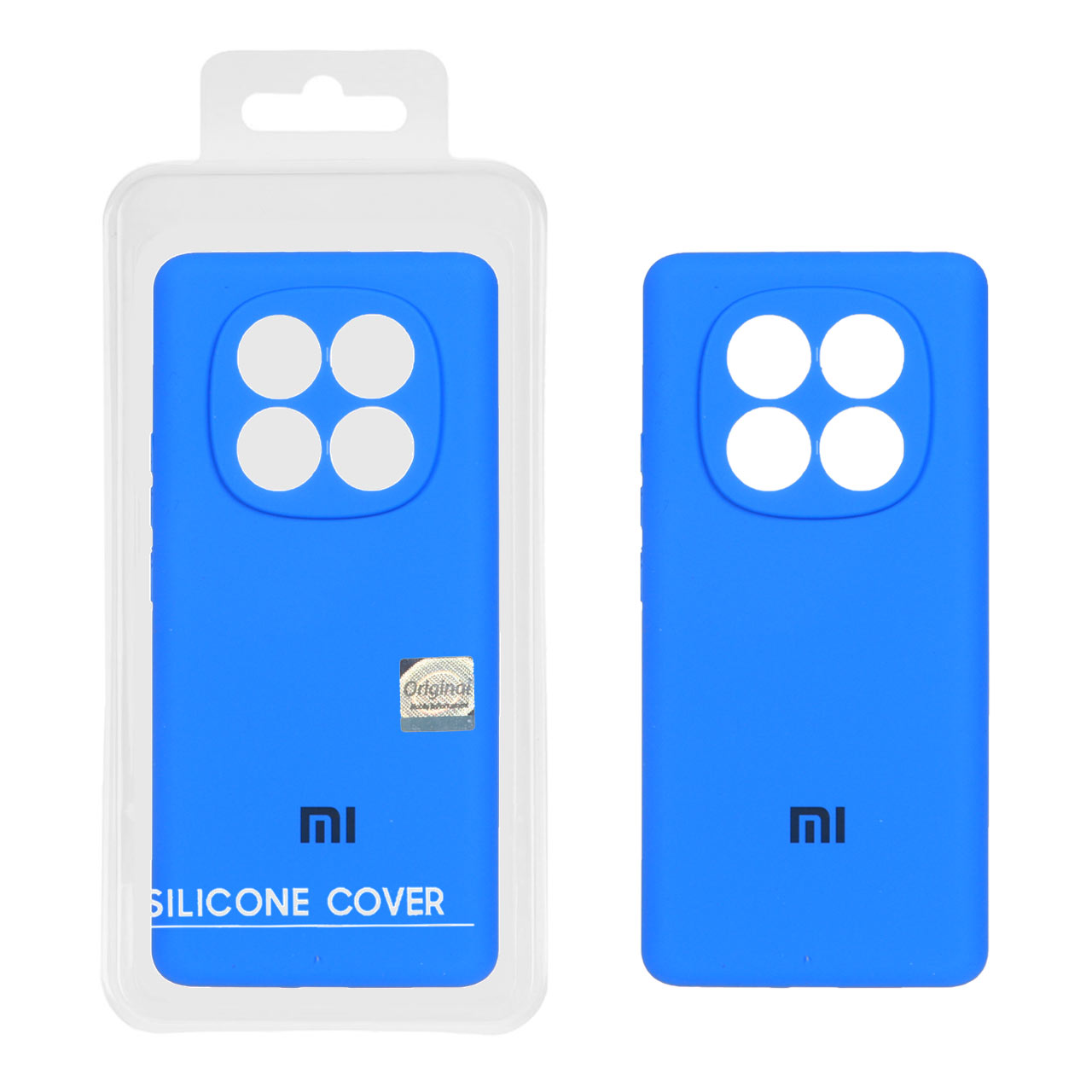 قاب سیلیکونی پاک کنی اورجینال Master Quality مدل Xiaomi Redmi Note 14 Pro 4G - آبی (پک دار)