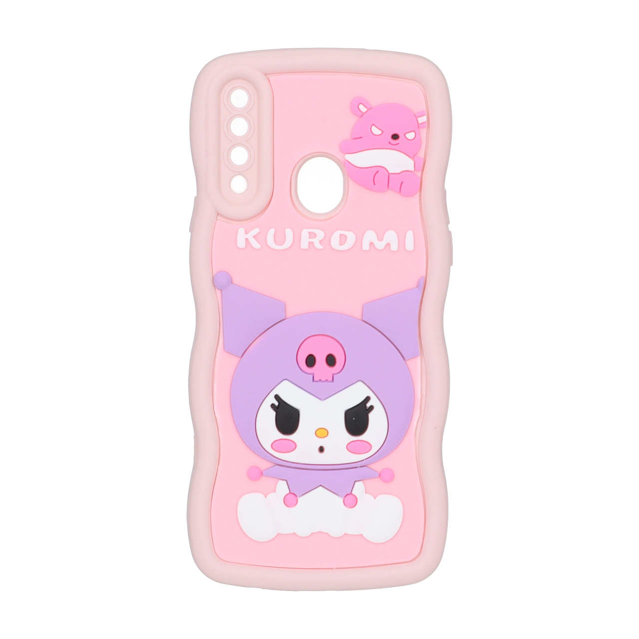 قاب کنگره ای عروسک برجسته محافظ لنزدار Samsung Galaxy A20s - طرح 169