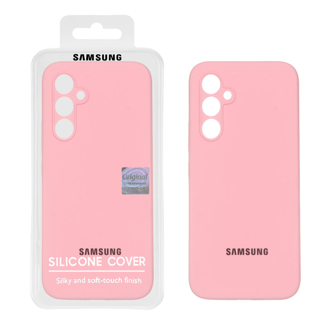 قاب سیلیکونی پاک کنی اورجینال Master Quality مدل Samsung Galaxy A54 - صورتی (پک دار)