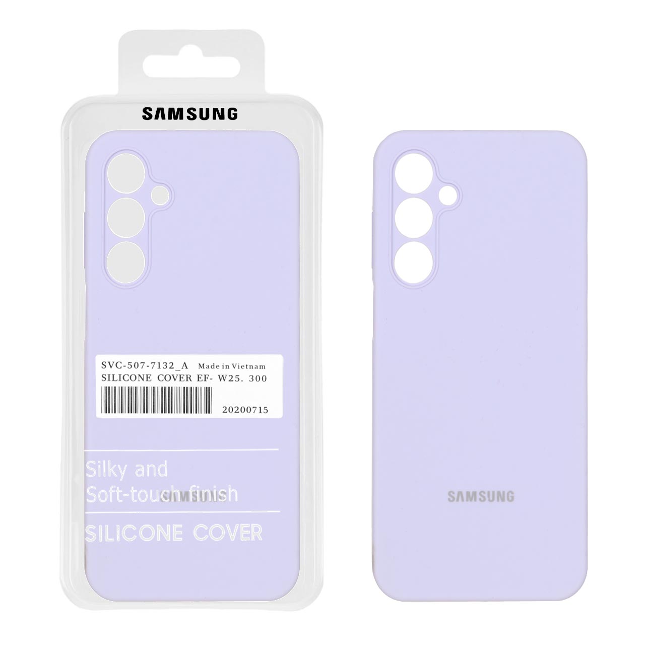 قاب سیلیکونی پاک کنی اورجینال درجه یک Samsung Galaxy A16 - یاسی (پک دار)