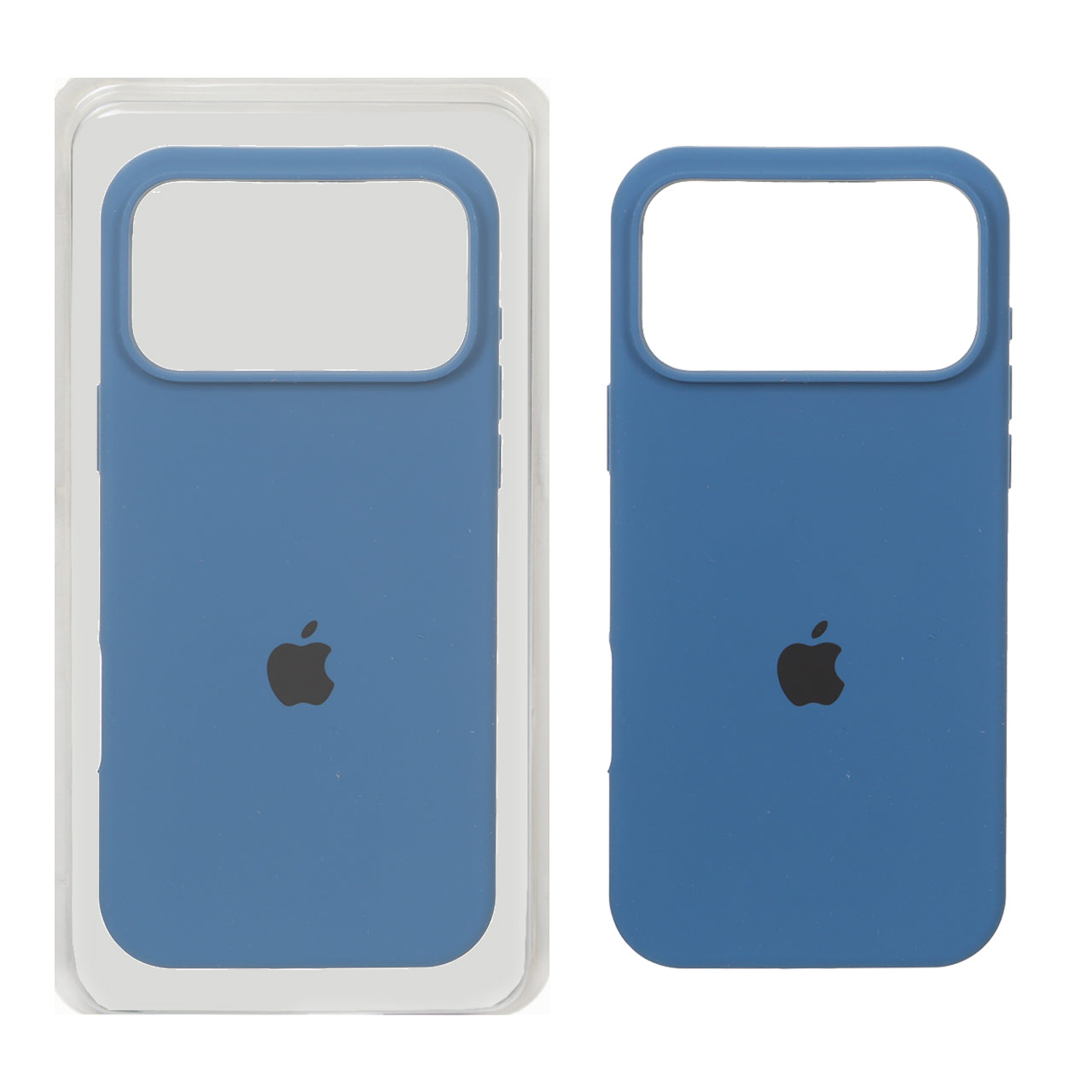 قاب سیلیکونی پاک کنی اورجینال Apple iPhone 17 Pro Max - آبی تیره (پک اصلی)