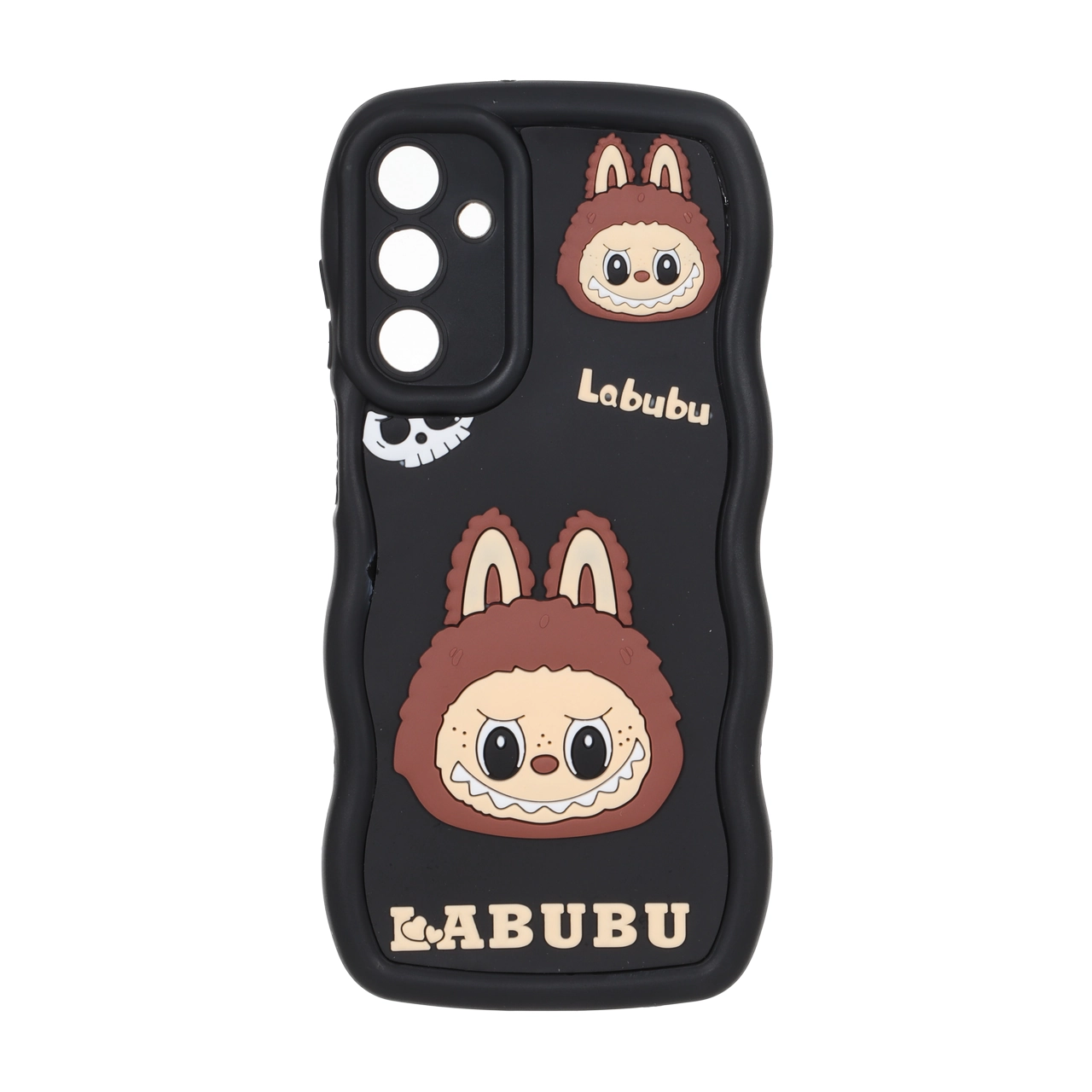 قاب کنگره ای عروسک برجسته محافظ لنزدار Samsung Galaxy A15 - طرح 162