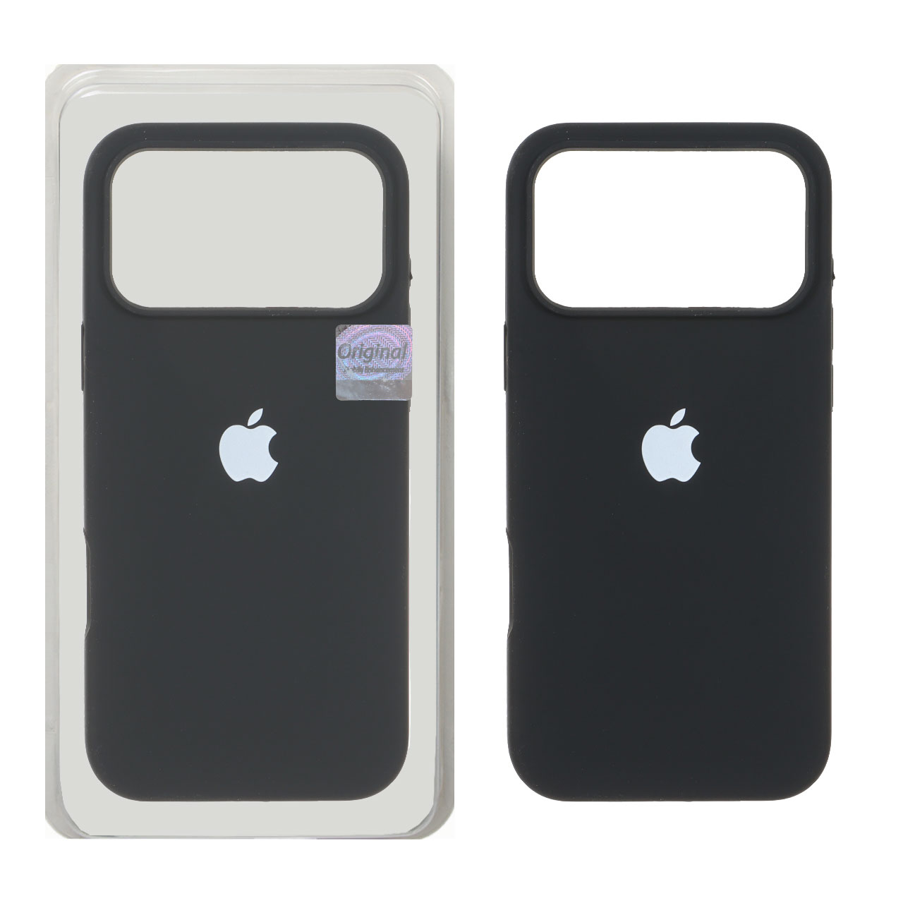 قاب سیلیکونی پاک کنی اورجینال Master Quality مدل Apple iPhone 17 Pro Max - مشکی (پک دار)