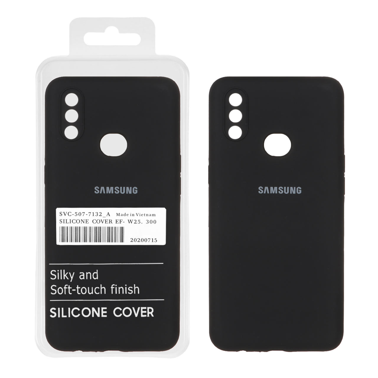 قاب سیلیکونی پاک کنی اورجینال درجه یک Samsung Galaxy A10s / M01s - مشکی (پک دار)