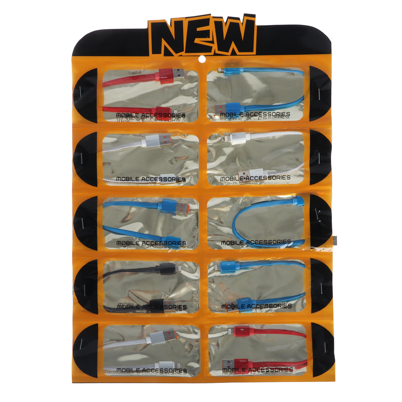 کابل شارژ پاوربانک آیفون کد2 - (بسته 10 عددی) - AZR