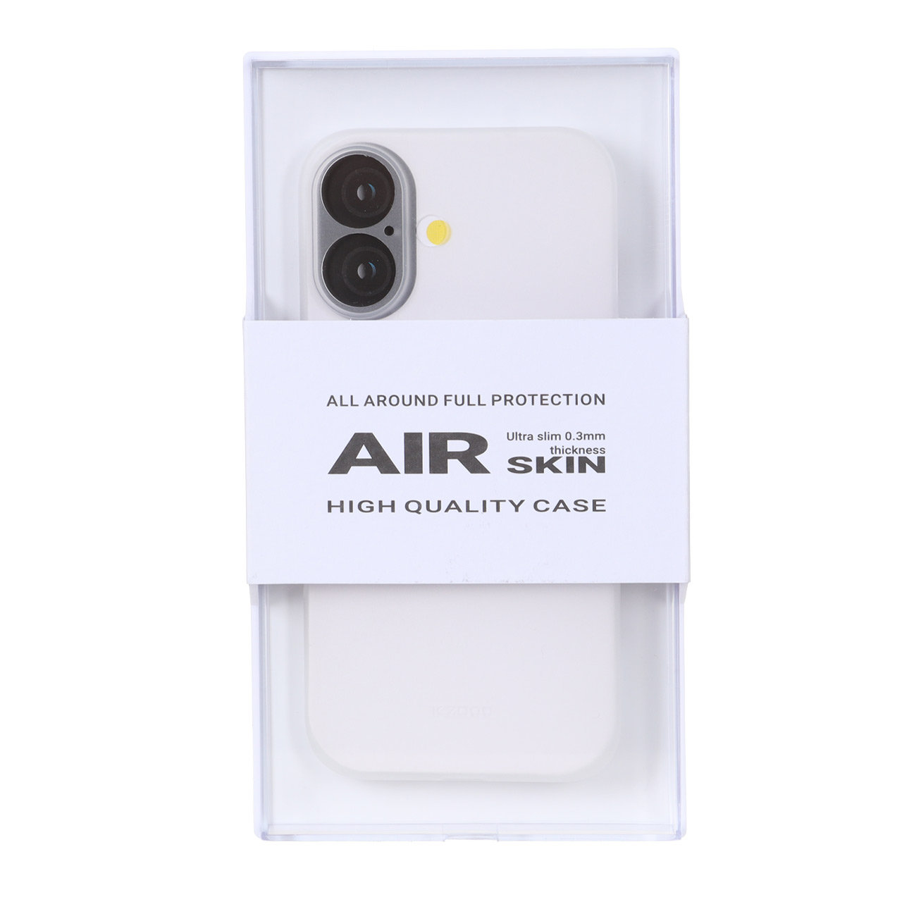 قاب Original KZDoo Air Skin مدل Apple iPhone 16 - سفید (پک دار) - NTC