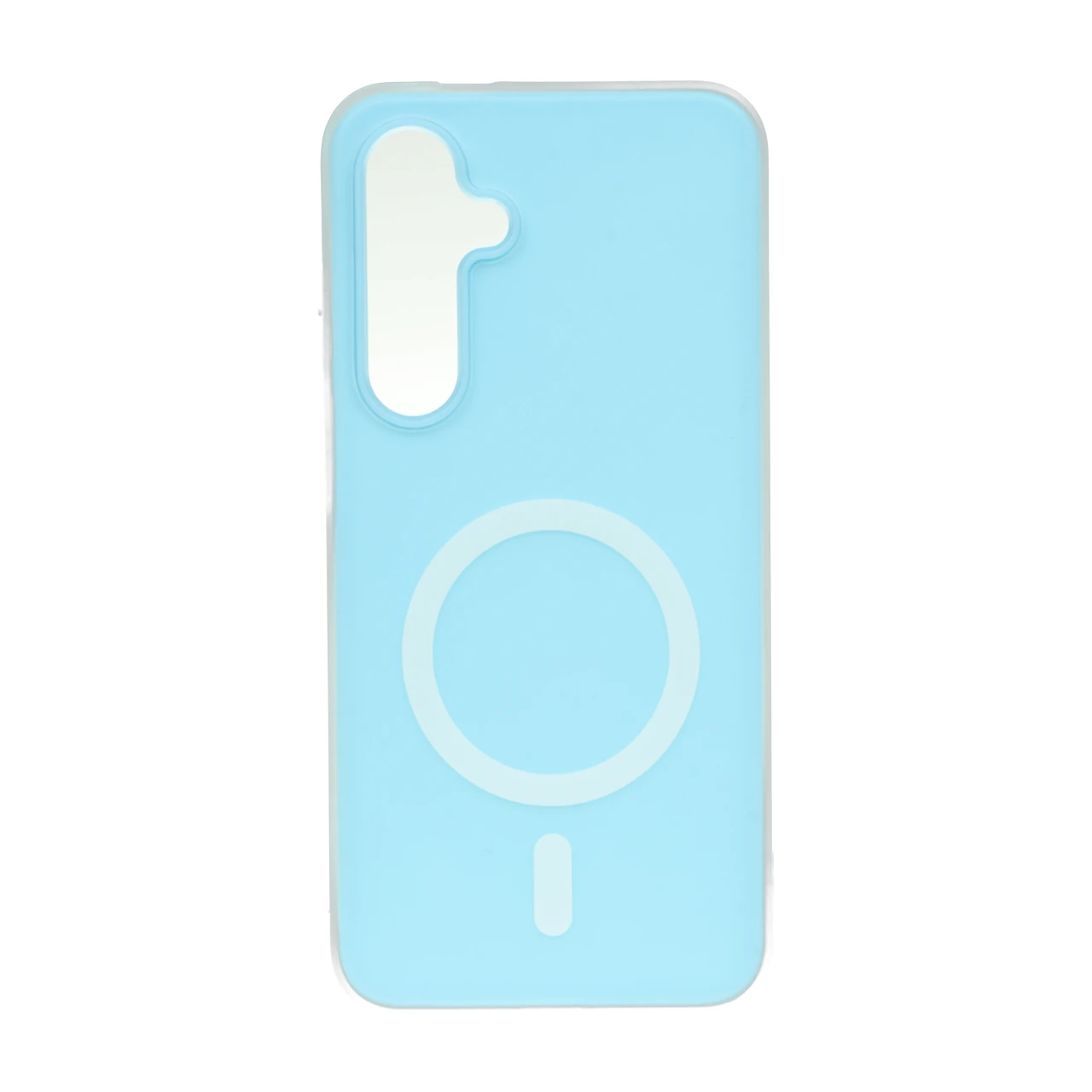 قاب دو لایه مات طرح مگ سیف Samsung Galaxy S24 FE - آبی