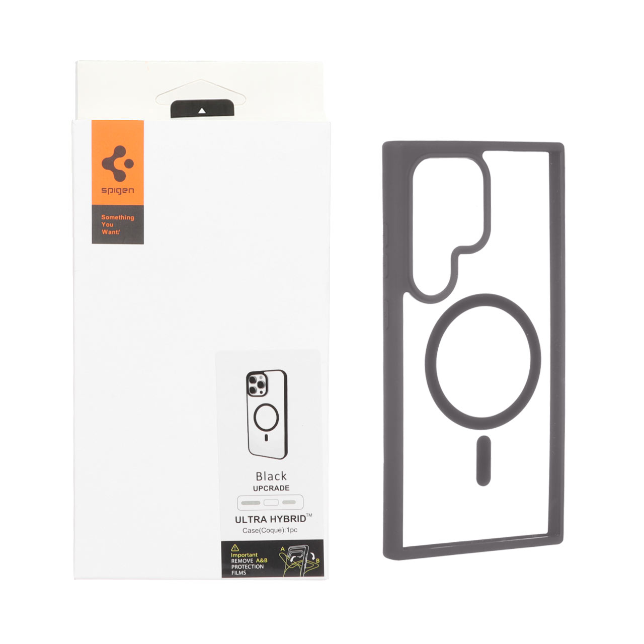 قاب اورجینال Magsafe Spigen با توری اسپیکر فلزی Samsung Galaxy S24 Ultra - طوسی (پک دار)