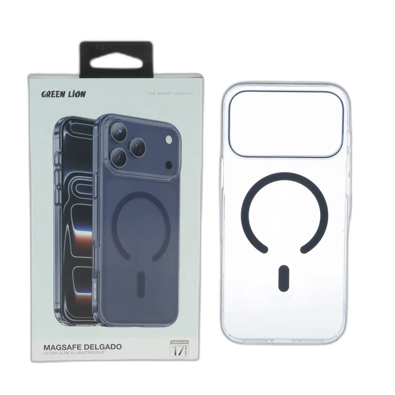 قاب اورجینال Green Lion Magsafe Delgado مدل Apple iPhone 17 Pro Max - سرمه ای (پک دار)