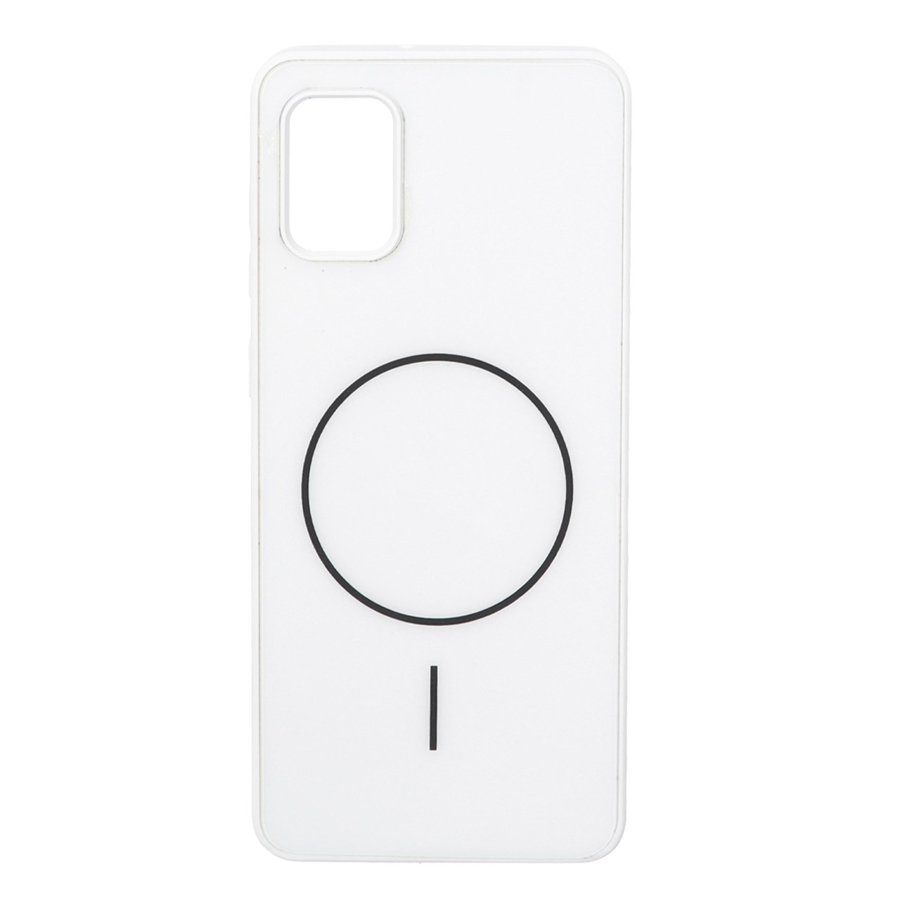 قاب M Pro پشت براق طرح مگ سیف Samsung Galaxy A31 - سفید