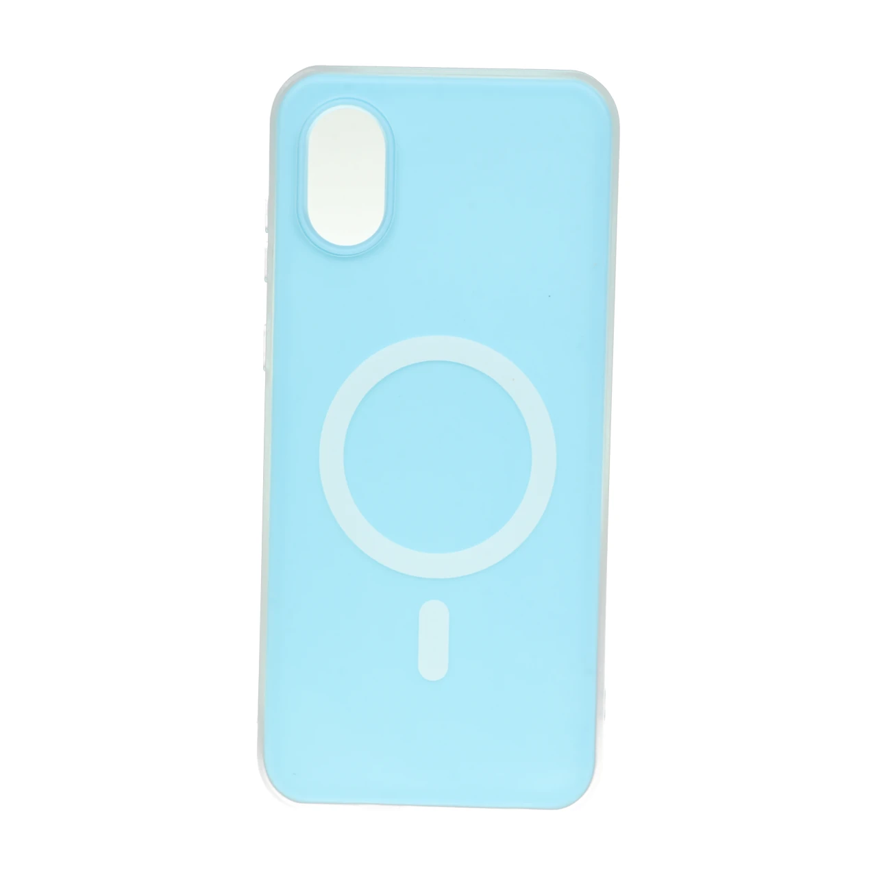 قاب دو لایه مات طرح مگ سیف Samsung Galaxy A03 Core - آبی