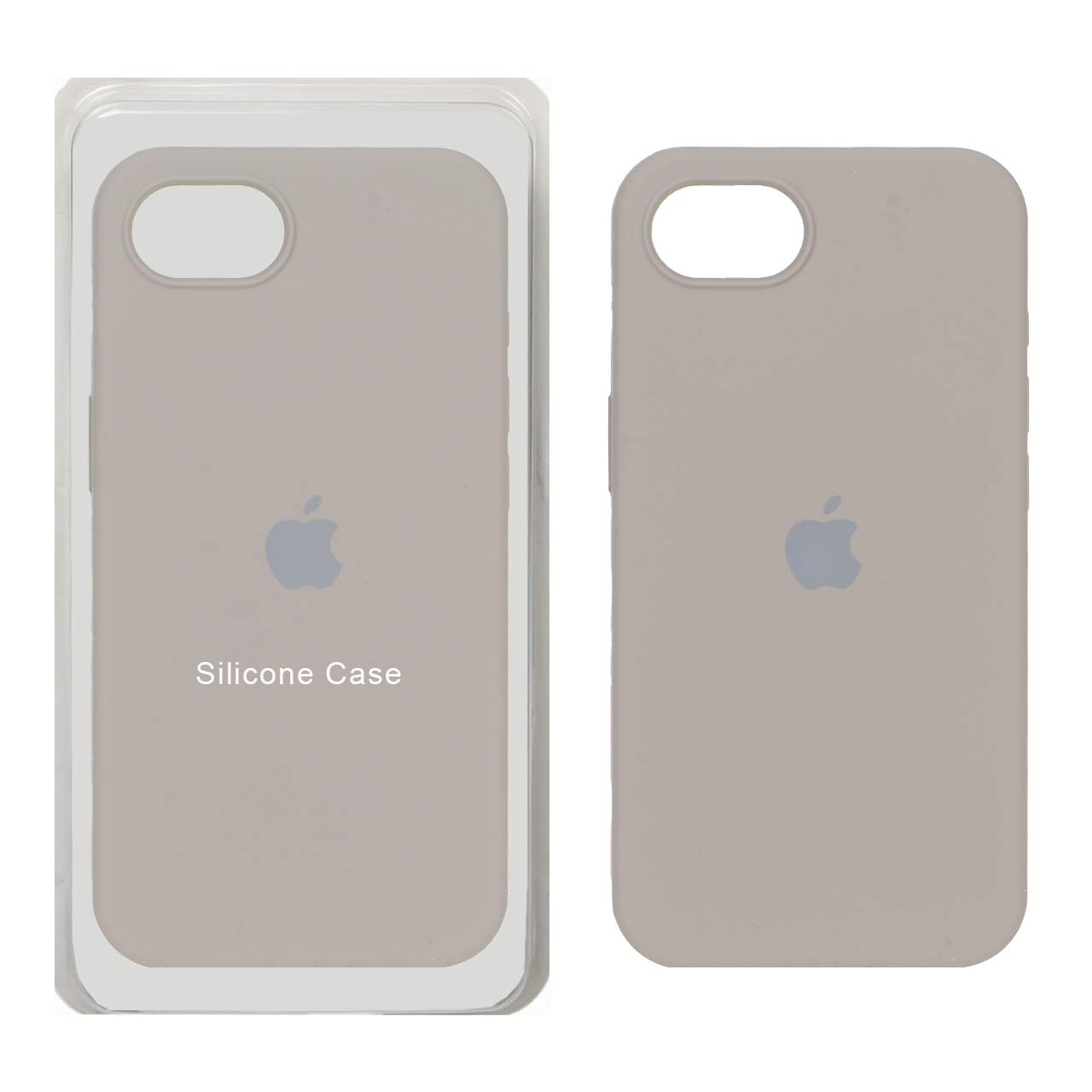 قاب سیلیکونی پاک کنی اورجینال Apple iPhone 16e - خاکی  (پک اصلی)