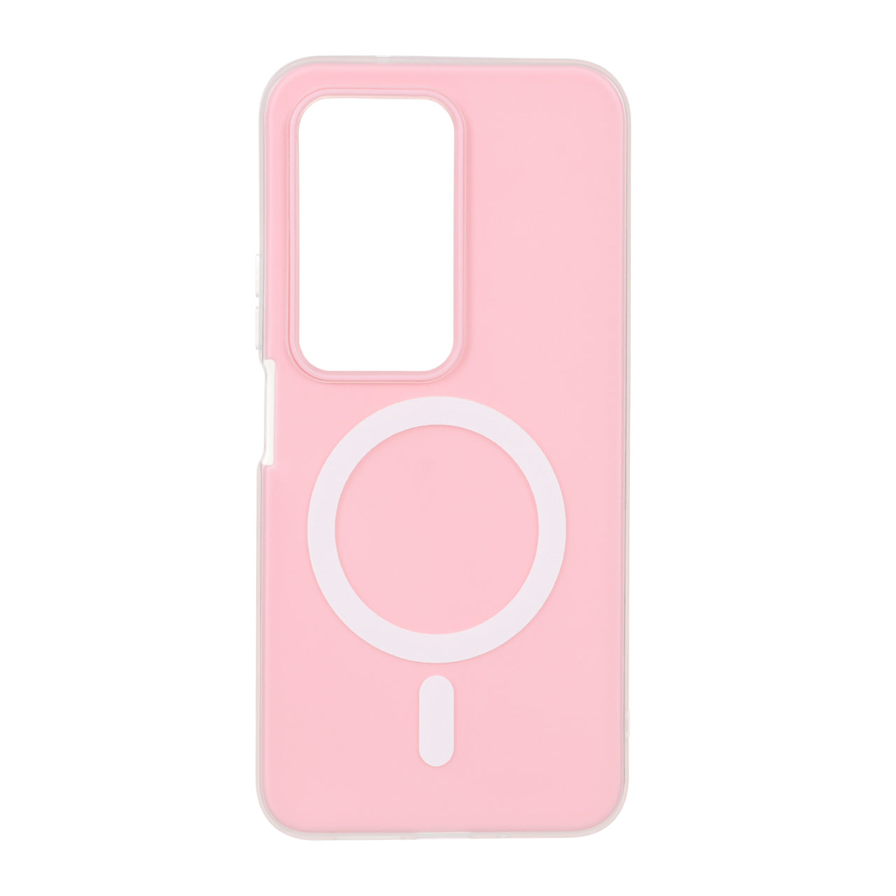 قاب دو لایه مات طرح مگ سیف Xiaomi Redmi 15 4G - صورتی