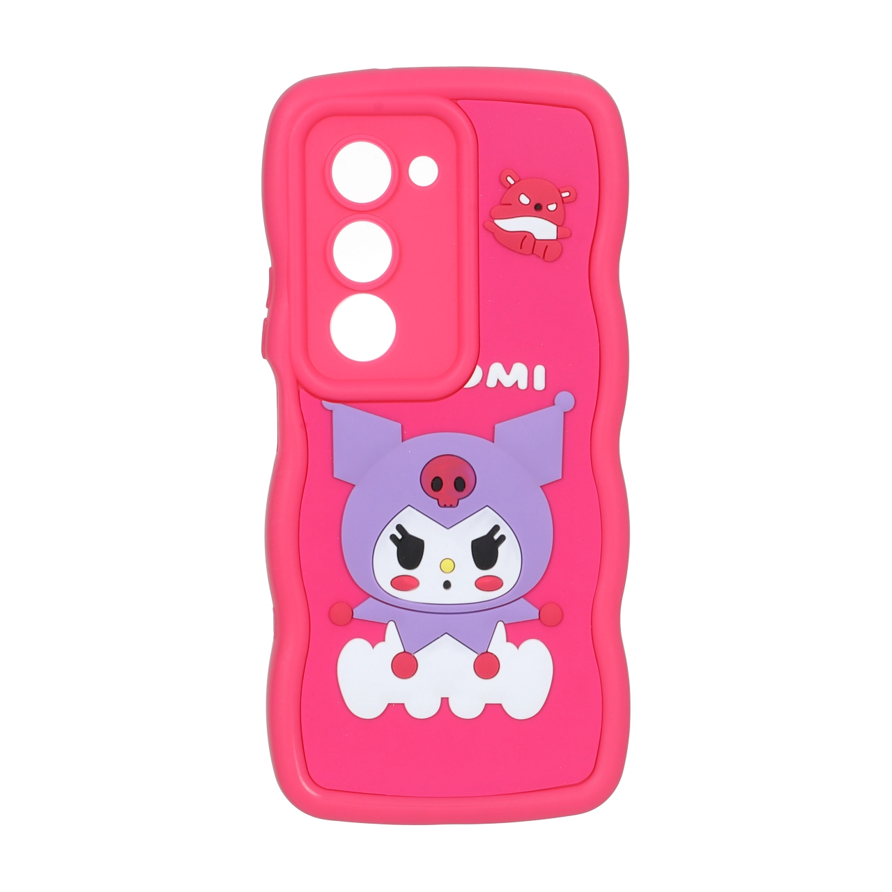 قاب کنگره ای عروسک برجسته محافظ لنزدار Xiaomi Redmi 15 4G - طرح 236