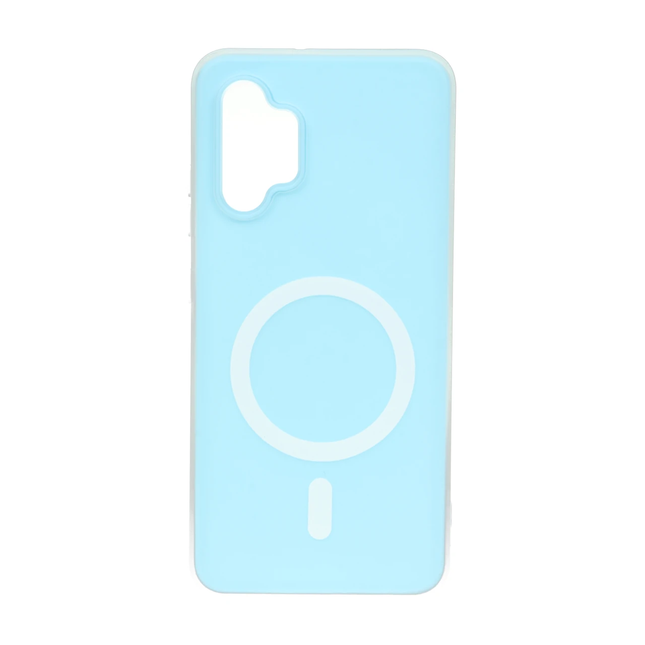 قاب دو لایه مات طرح مگ سیف Samsung Galaxy A32 4G - آبی