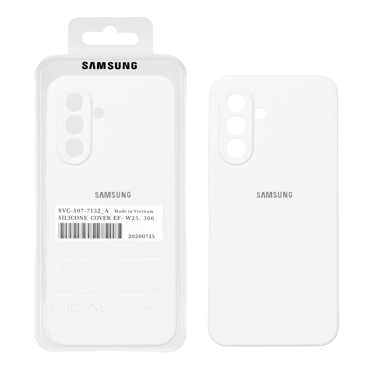 قاب سیلیکونی پاک کنی اورجینال درجه یک Samsung Galaxy A56 / A36 - سفید (پک دار)