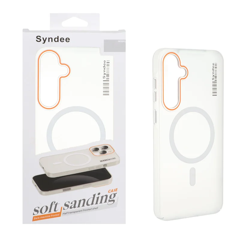 قاب اورجینال Syndee پشت مات MagSafe مدل Samsung Galaxy A55 - سفید (پک دار )