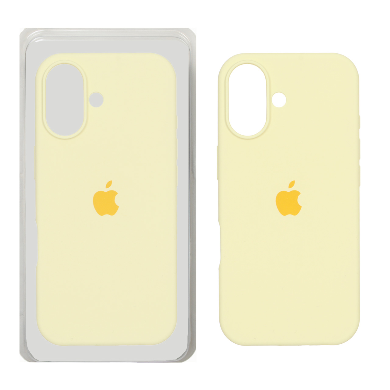 قاب سیلیکونی پاک کنی اورجینال Apple iPhone 17 - لیمویی (پک اصلی)