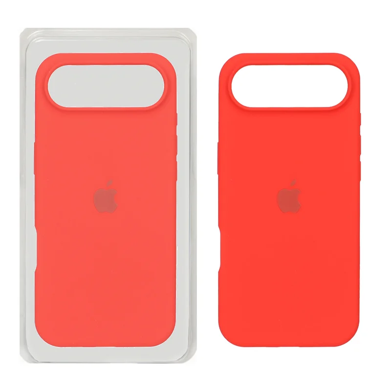 قاب سیلیکونی پاک کنی اورجینال Apple iPhone 17 Air - قرمز (پک اصلی)