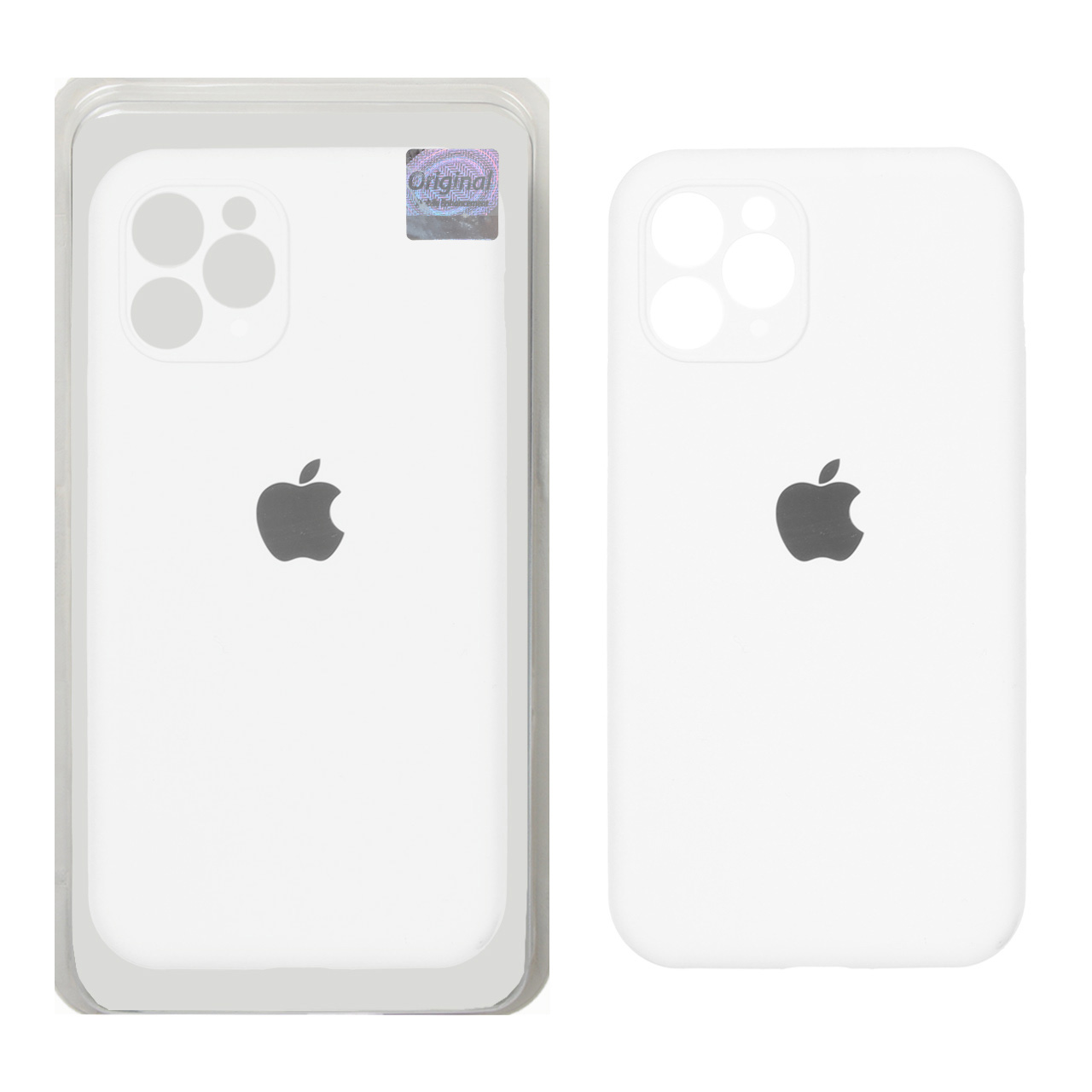 قاب سیلیکونی پاک کنی اورجینال Master Quality مدل Apple iPhone 11 Pro - سفید (پک دار)