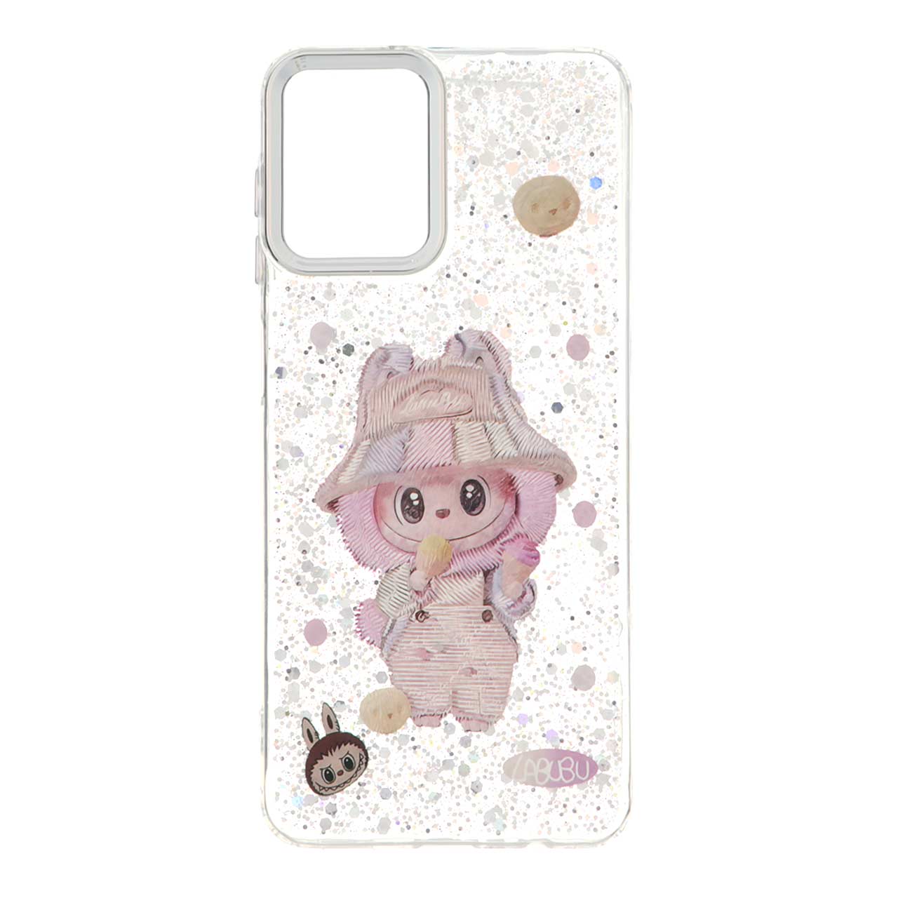 قاب رزینی اکلیلی لنز سیلور Samsung Galaxy A12 / M12 / F12 - طرح 33