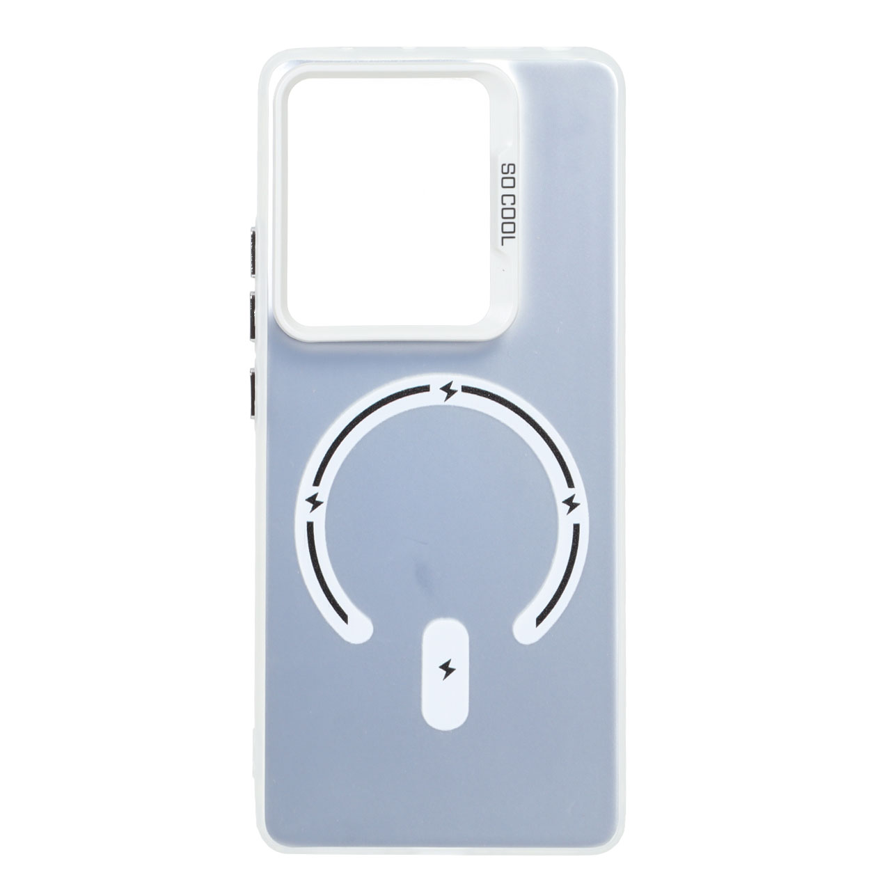 قاب SO COOL براق طرح مگ سیف Xiaomi Redmi Note 14S / Note 13 Pro 4G / Poco M6 Pro 4G - سفید