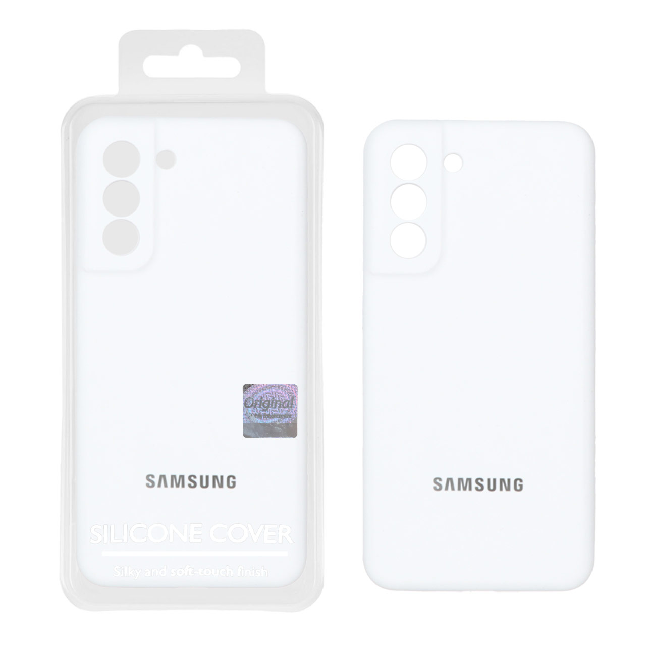 قاب سیلیکونی پاک کنی اورجینال Master Quality مدل Samsung Galaxy S21 FE - سفید (پک دار)