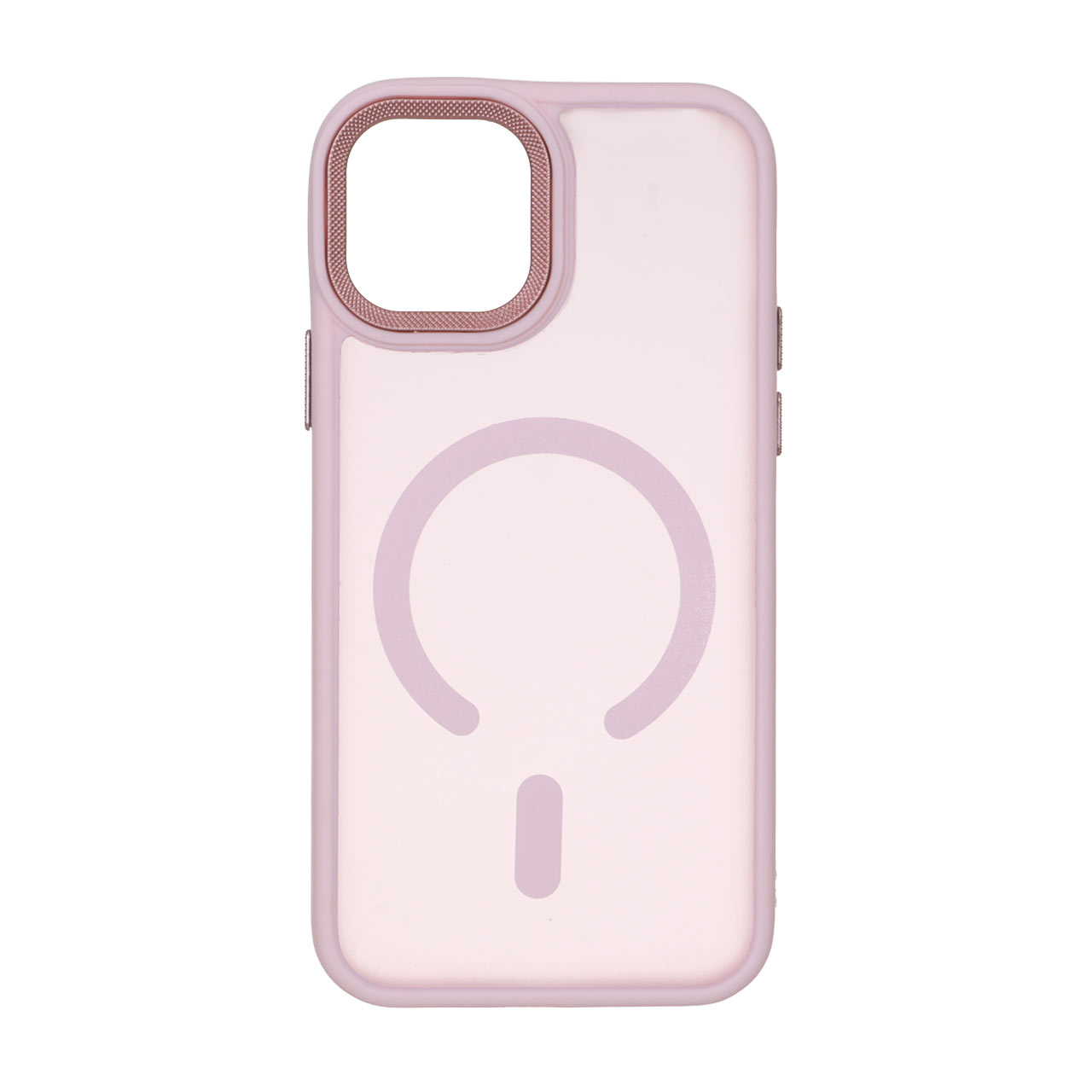 قاب مات لنز کربن طرح مگ سیف دور رنگی Apple iPhone 12 Pro / iPhone 12 - صورتی