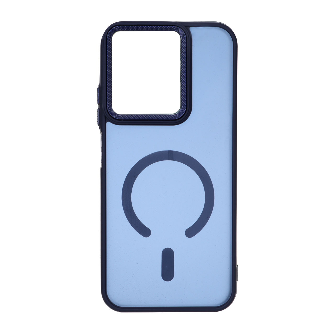 قاب مات لنز کربن طرح مگ سیف دور رنگی Xiaomi Redmi 15C / Poco C85 - سرمه ای