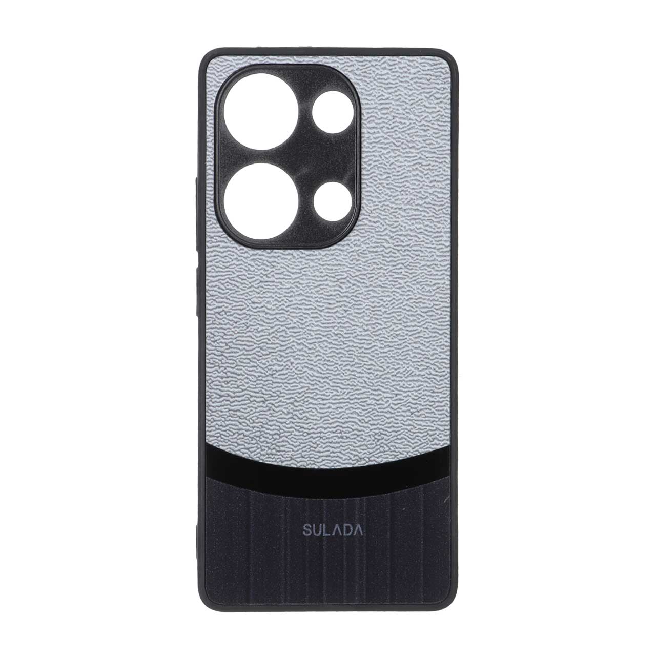 قاب SULADA دو تکه Texture مدل Xiaomi Redmi Note 14S / Note 13 Pro 4G / Poco M6 Pro 4G - طوسی