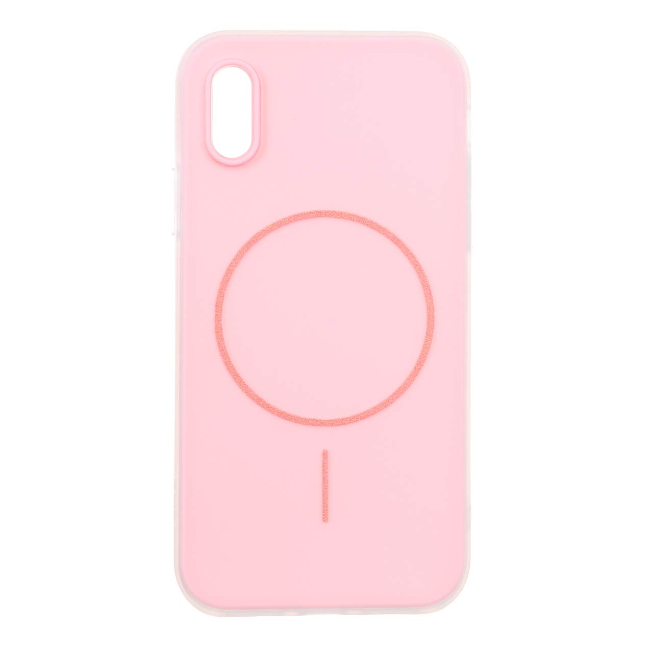 قاب دو تکه طرح مگ سیف مات Apple iPhone X / iPhone XS - صورتی