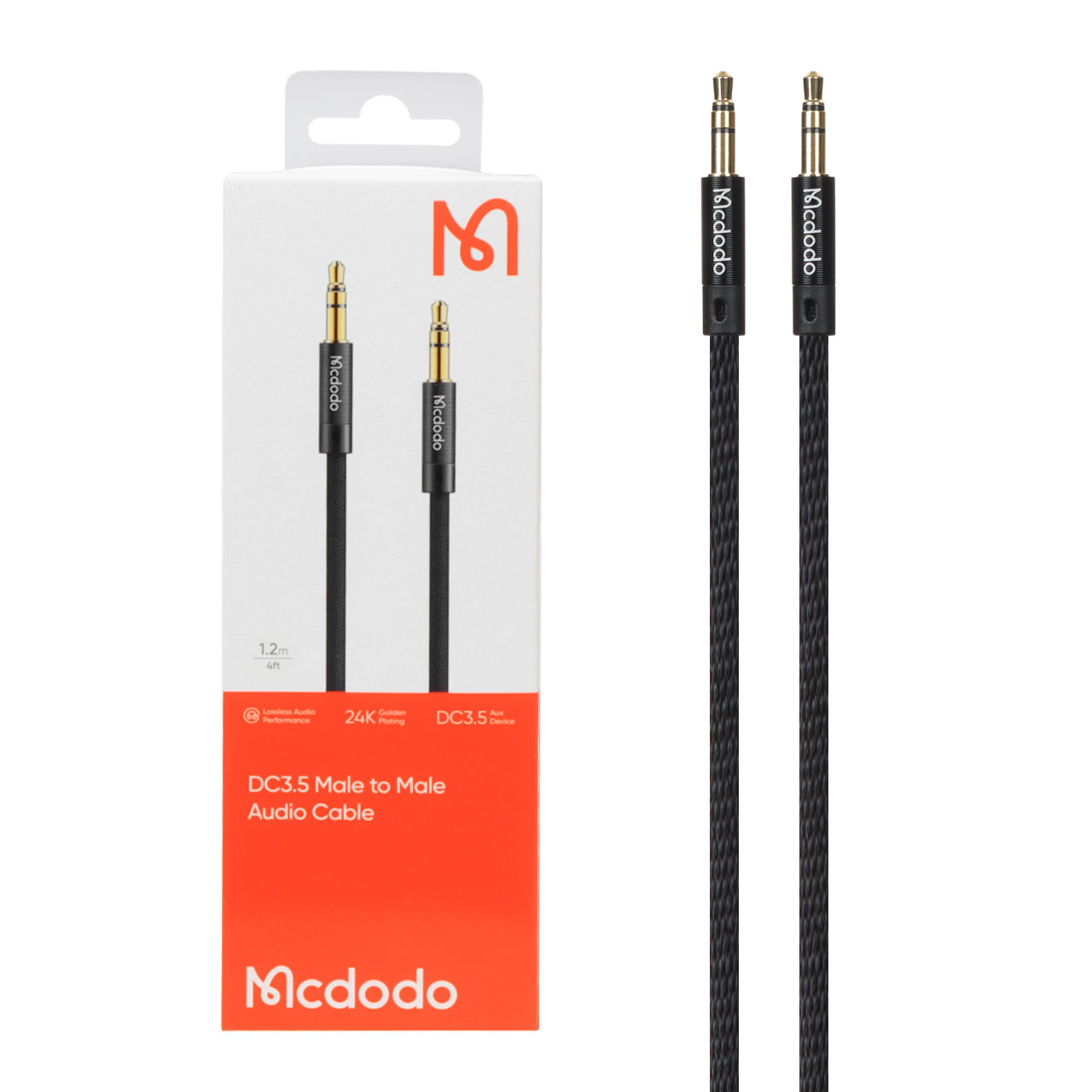 کابل صدا 1.2 متری Mcdodo AUX مدل CA-6640 - مشکی (گارانتی متین)