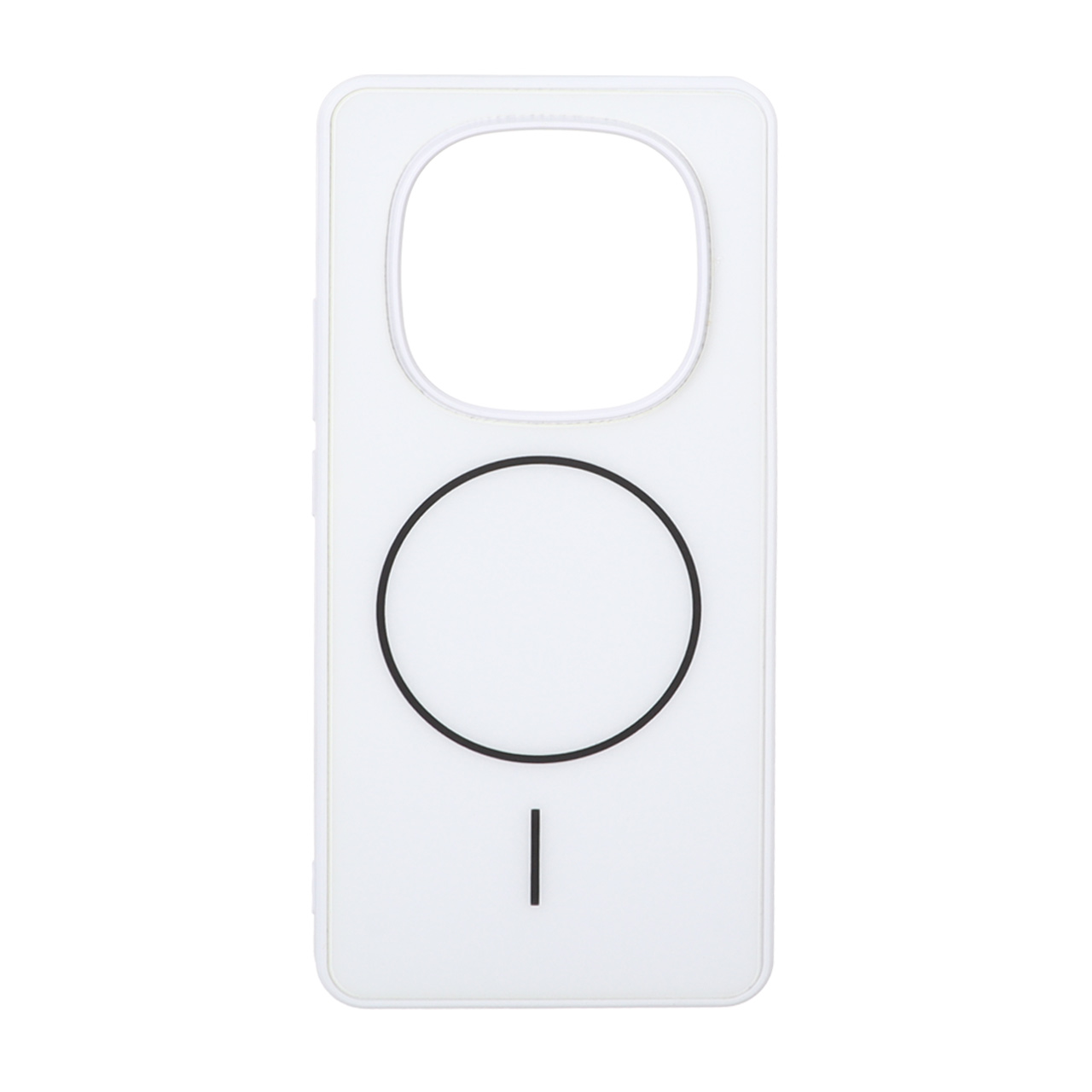 قاب M Pro پشت براق طرح مگ سیف Xiaomi Redmi Note 14 Pro 4G - سفید