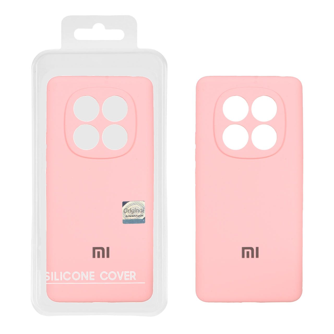 قاب سیلیکونی پاک کنی اورجینال Master Quality مدل Xiaomi Redmi Note 14 Pro 4G - صورتی (پک دار)