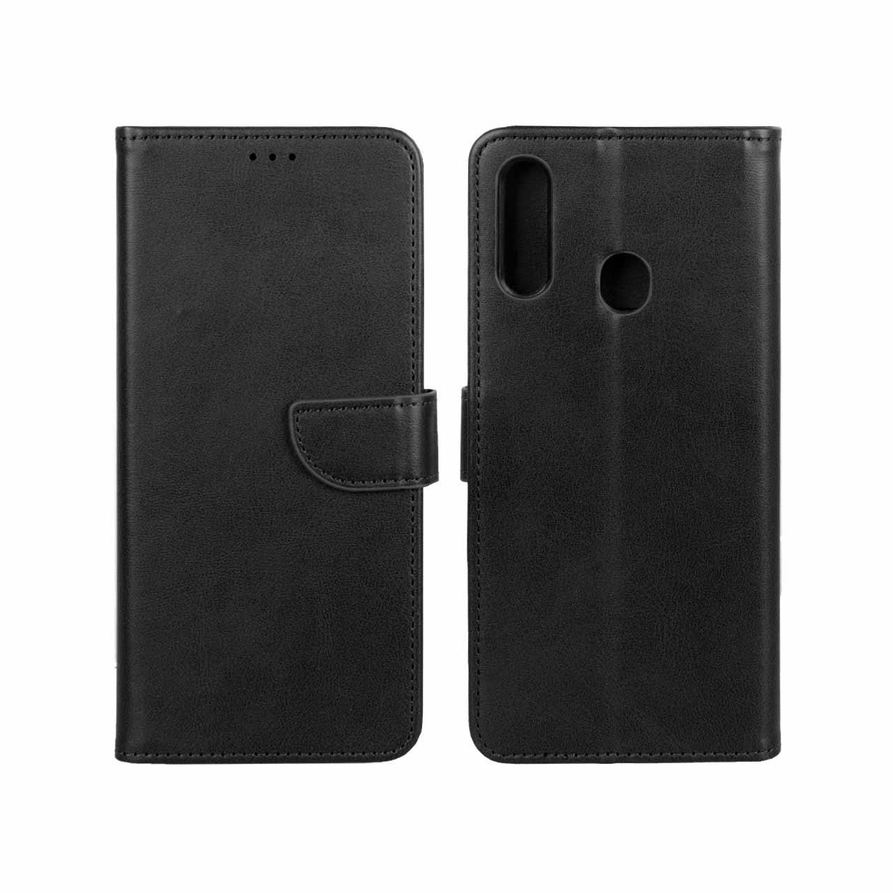 کیف چرمی موبایل مگنتی Samsung Galaxy A20s - مشکی
