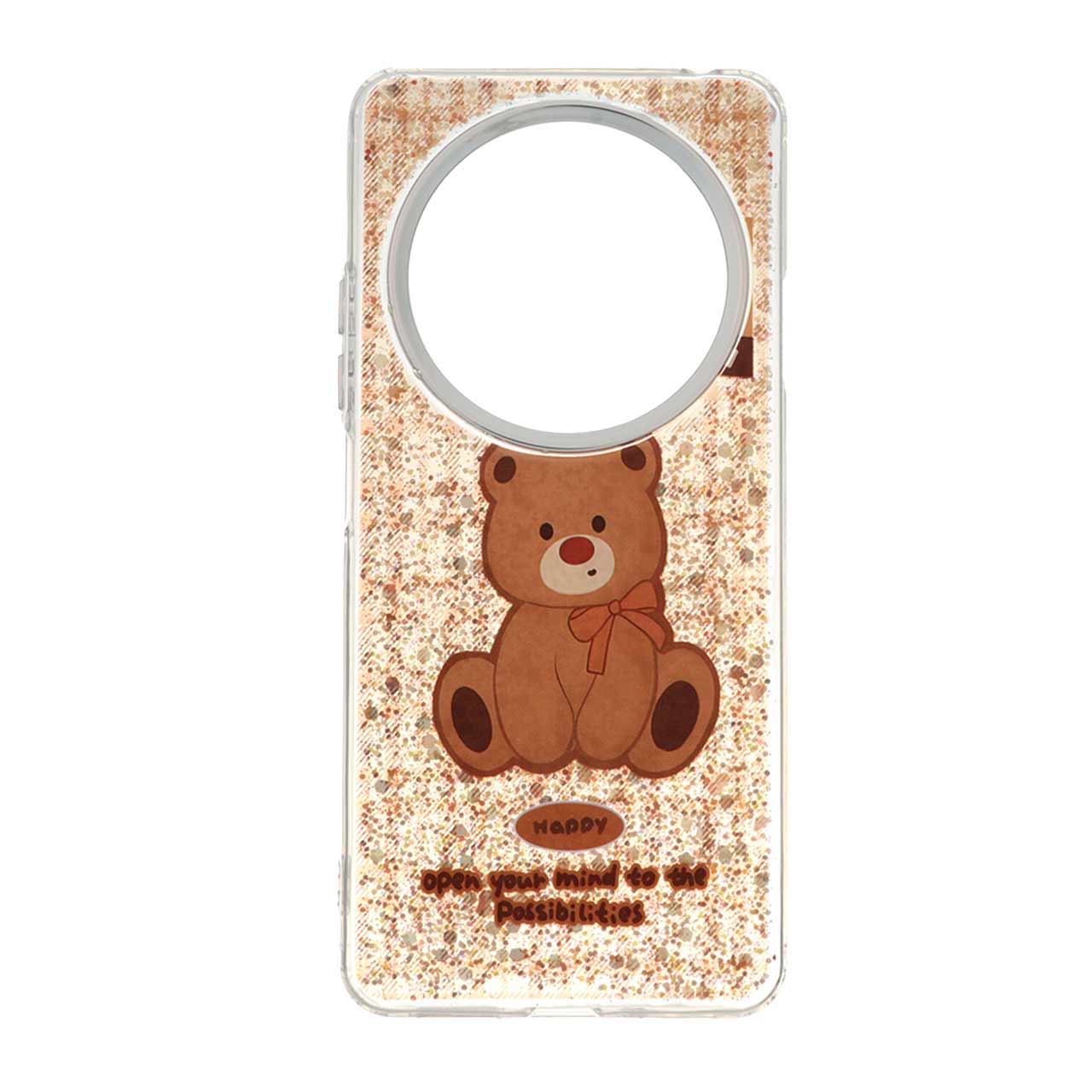 قاب رزینی اکلیلی لنز سیلور Xiaomi Redmi 14C / Redmi A4 / Poco C75 - طرح 109