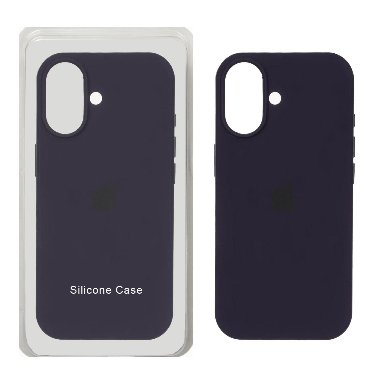 قاب سیلیکونی پاک کنی اورجینال Apple iPhone 17 - بنفش تیره (پک اصلی)