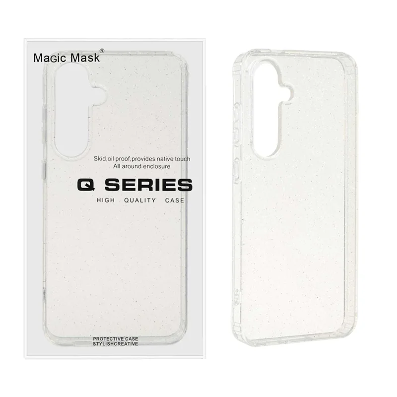 قاب اورجینال پشت سخت شفاف اکلیلی Samsung Galaxy S24 FE (پک دار)