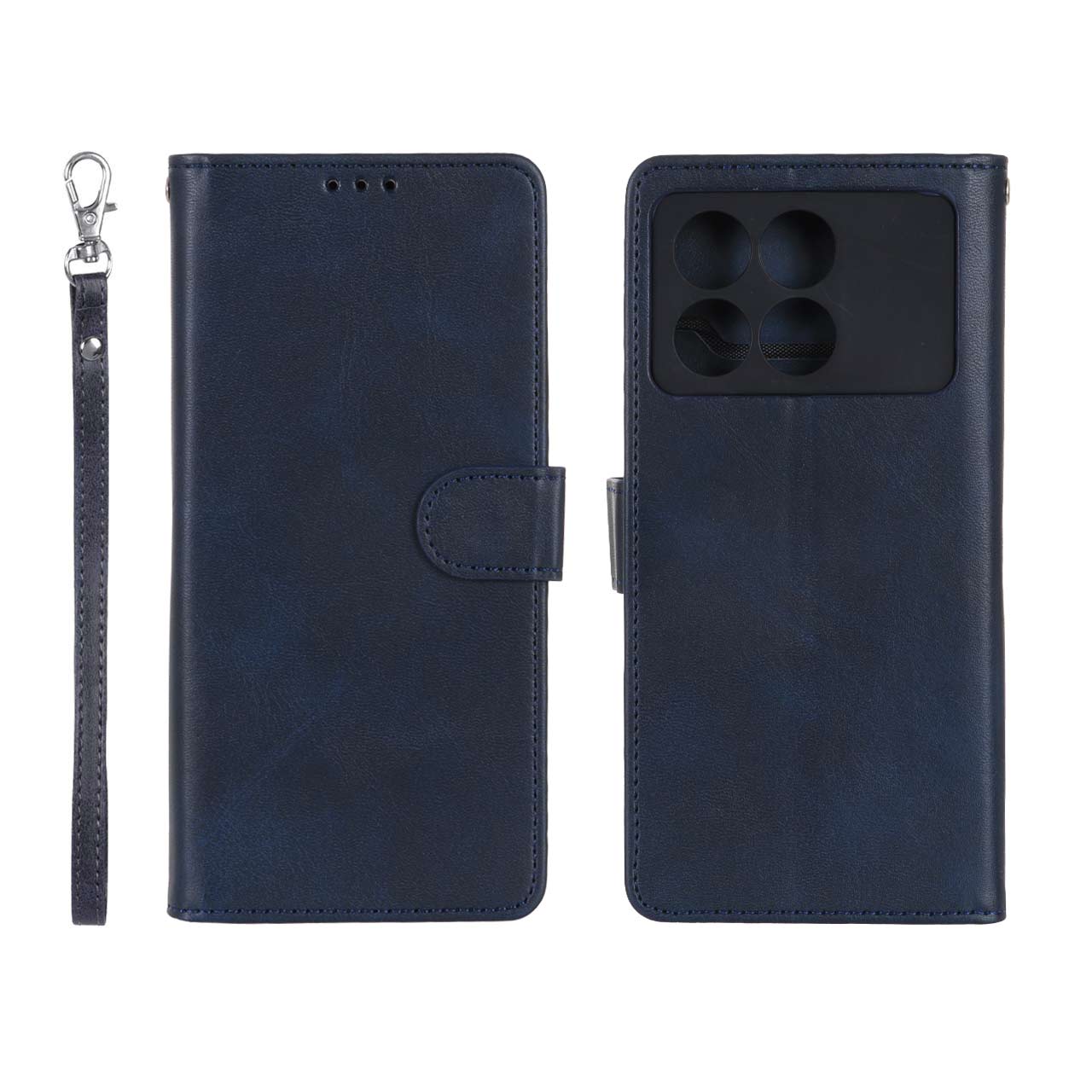 کیف موبایل مگنتی درجه یک MNC مدل Xiaomi Poco X6 Pro 5G / Redmi K70E - سرمه ای تیره