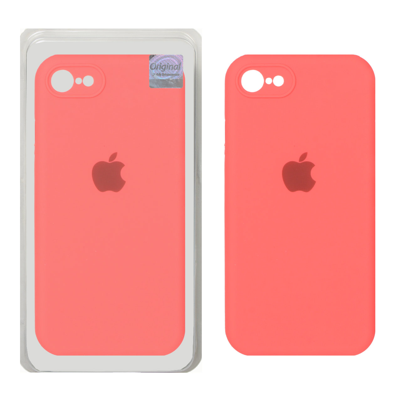 قاب سیلیکونی پاک کنی اورجینال Master Quality مدل Apple iPhone 7 / iPhone 8 / iPhone SE (2020) - مرجانی (پک دار)