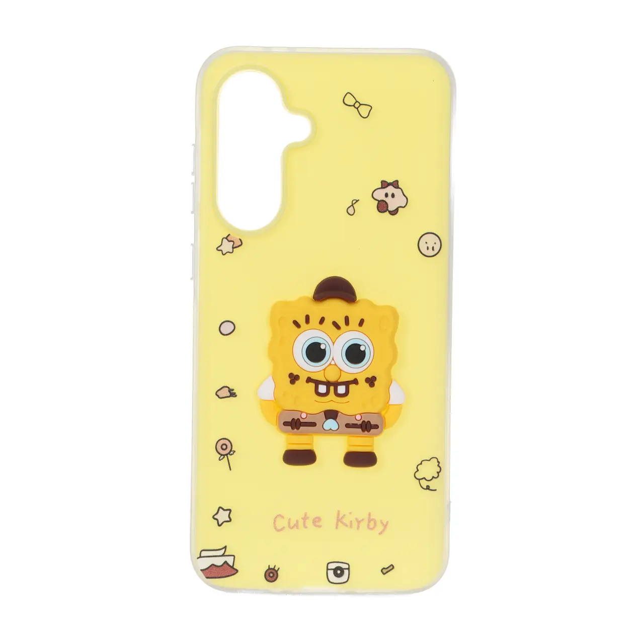 قاب دو لایه مات عروسک برجسته Samsung Galaxy A56 / A36 - زرد
