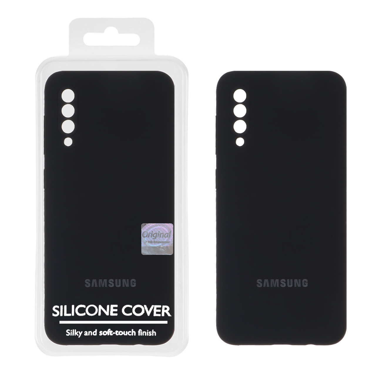 قاب سیلیکونی پاک کنی اورجینال Master Quality مدل Samsung Galaxy A50 / A50s / A30s - مشکی (پک دار)