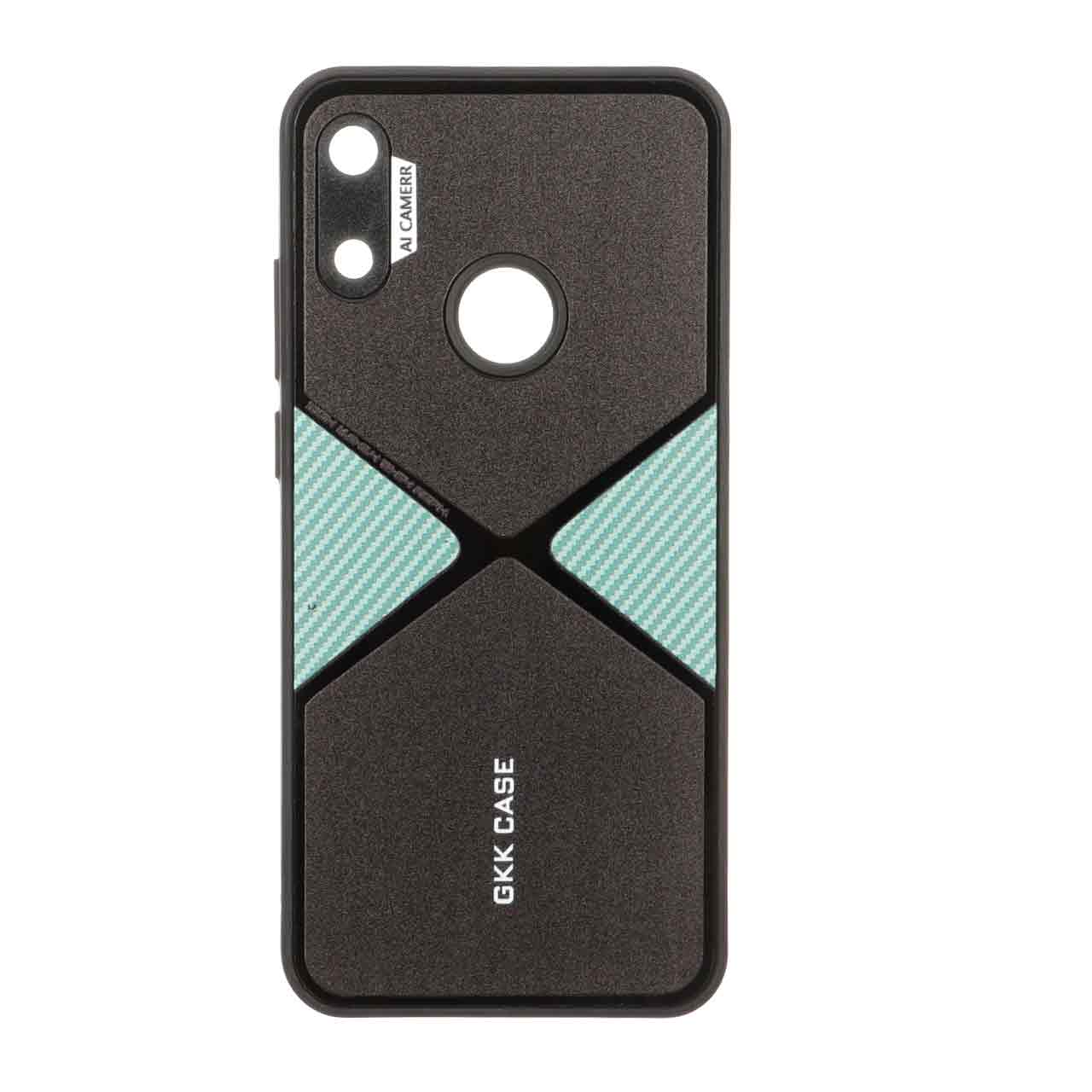 قاب GKK دور براق طرح X محافظ لنزدار Huawei Y6 (2019) / Y6 Prime (2019) / Y6s / Honor 8a - سبز