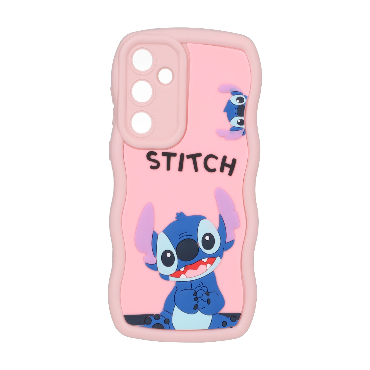 قاب کنگره ای عروسک برجسته محافظ لنزدار Samsung Galaxy A55 - طرح 186